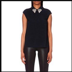 Ted Baker London Edah Embellished Collar Top